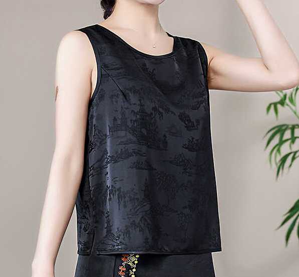 Women's Sleeveless Loose Fit Vest T-Shirt - Perfect Innerwear Layer