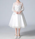 Princess Dress for Girls – Tulle Skirt Flower Girl Birthday Wedding Dress - RAC25ZB269GDRESS