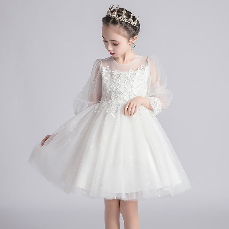 Puffy Skirt Children’s Dress – Baby Girl Princess Dress - RAC25ZB267GDRESS