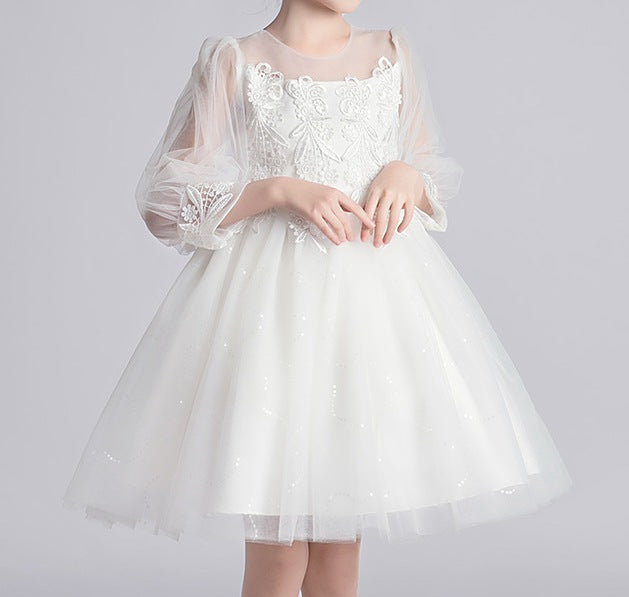 Puffy Skirt Children’s Dress – Baby Girl Princess Dress - RAC25ZB267GDRESS