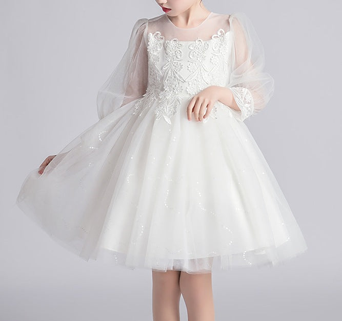 Puffy Skirt Children’s Dress – Baby Girl Princess Dress - RAC25ZB267GDRESS