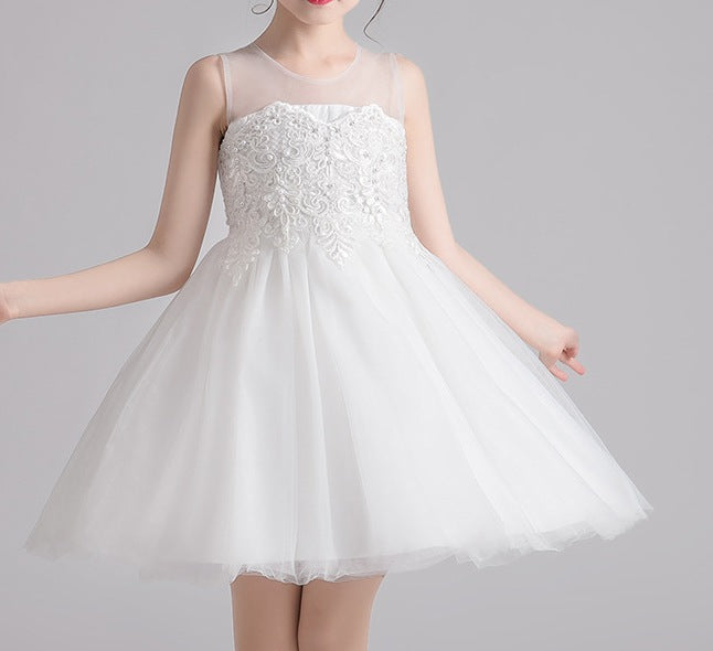 Children's Princess Dress – Fluffy Flower Girl Wedding Dress - RAC25ZB266GDRESS
