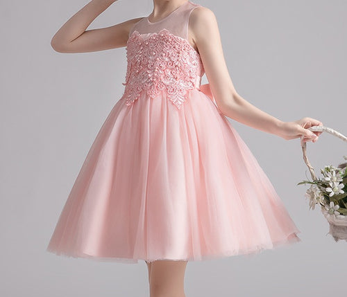 Children's Princess Dress – Fluffy Flower Girl Wedding Dress - RAC25ZB266GDRESS
