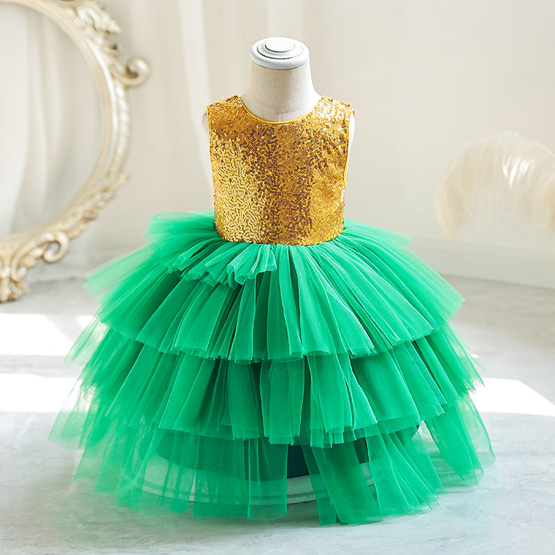 Children’s Short Princess Dress – Flower Girl Wedding Dress - RAC25ZB292GDRESS