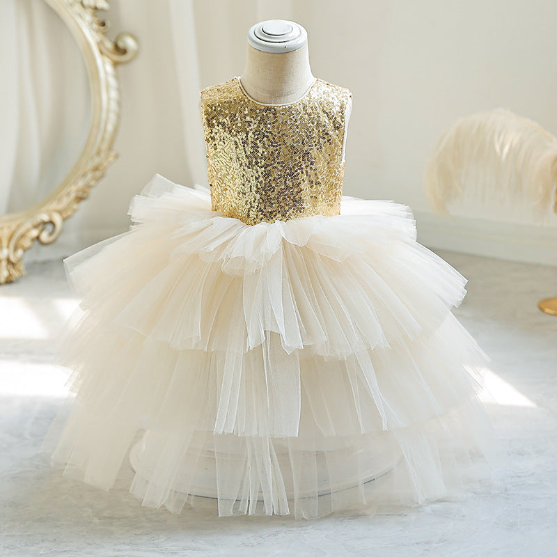 Children’s Short Princess Dress – Flower Girl Wedding Dress - RAC25ZB292GDRESS