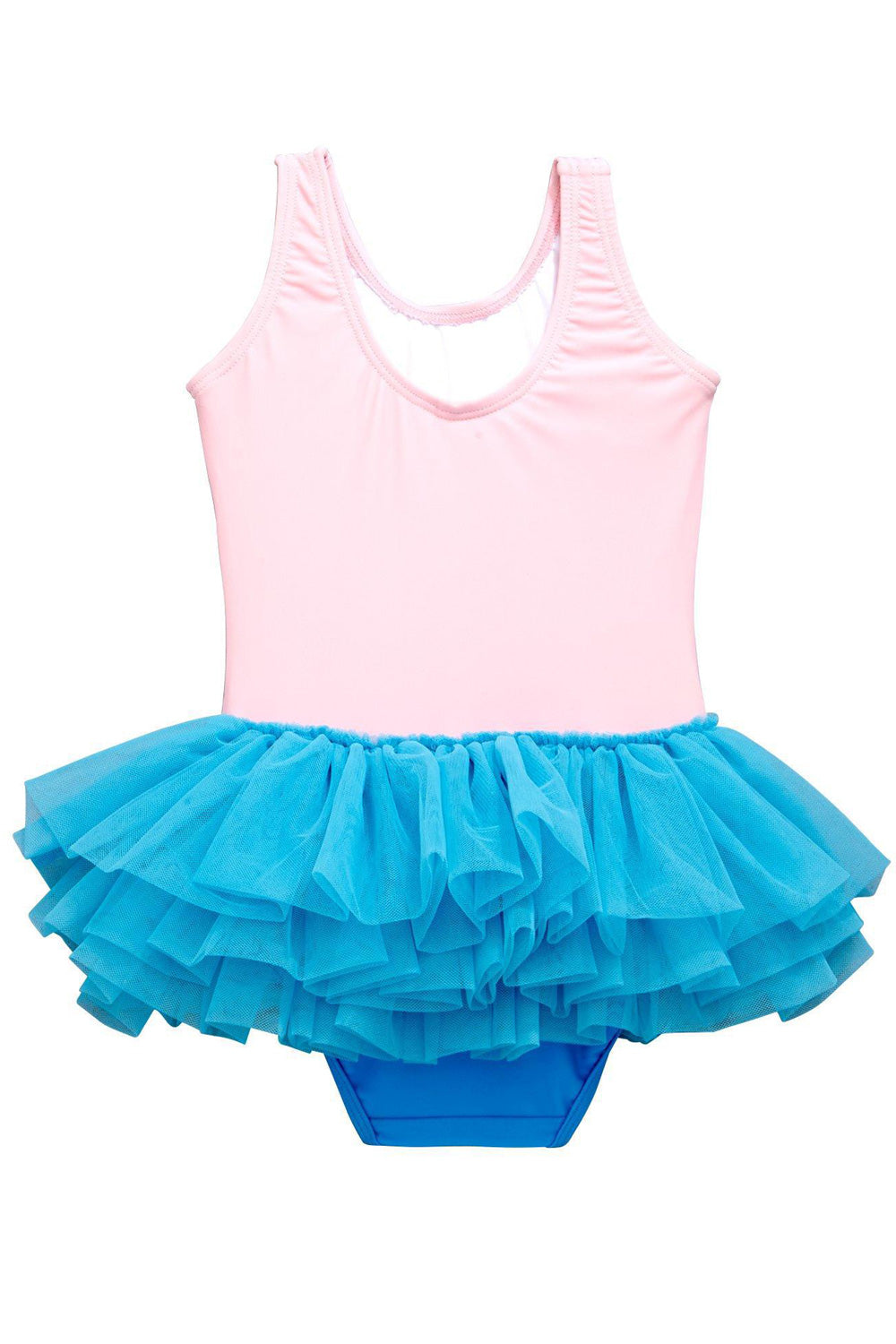 Toddler Girls Cartoon Pattern Sleeveless Round Neck Styled Swimsuit