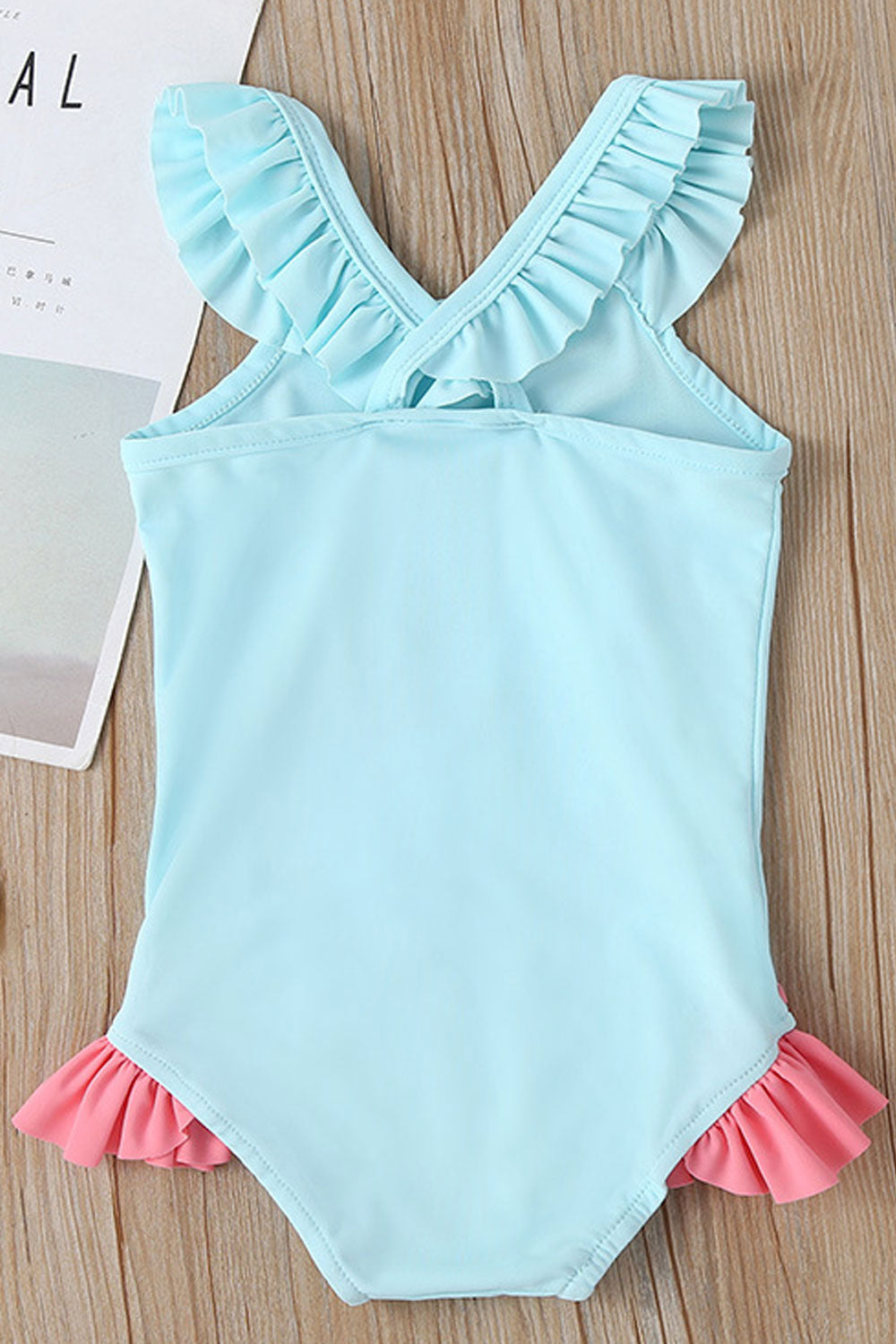 Toddler Girls One Piece Flamingo Printed Splendid Swimsuit
