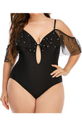Women Classic Adjustable Strap One Piece Thin Net Slim Fit Swimwear