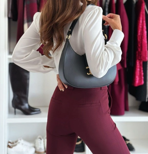 Women's Autumn Elegant Hollow-Out Lapel Long Sleeve Shirt Top