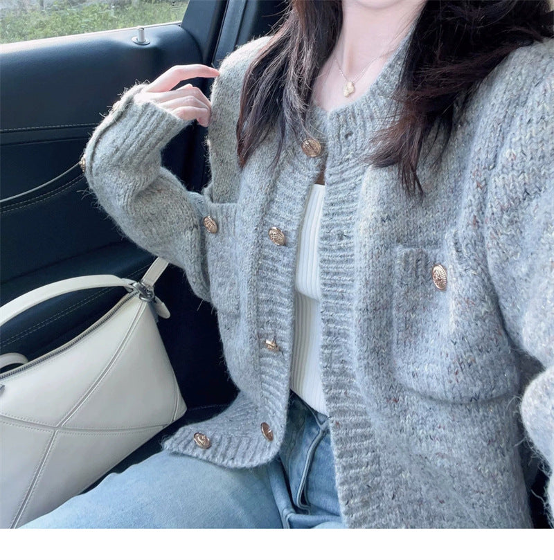 New Women's Knitted Cardigan - Autumn & Winter Cozy Long Sleeve Sweater for Layering