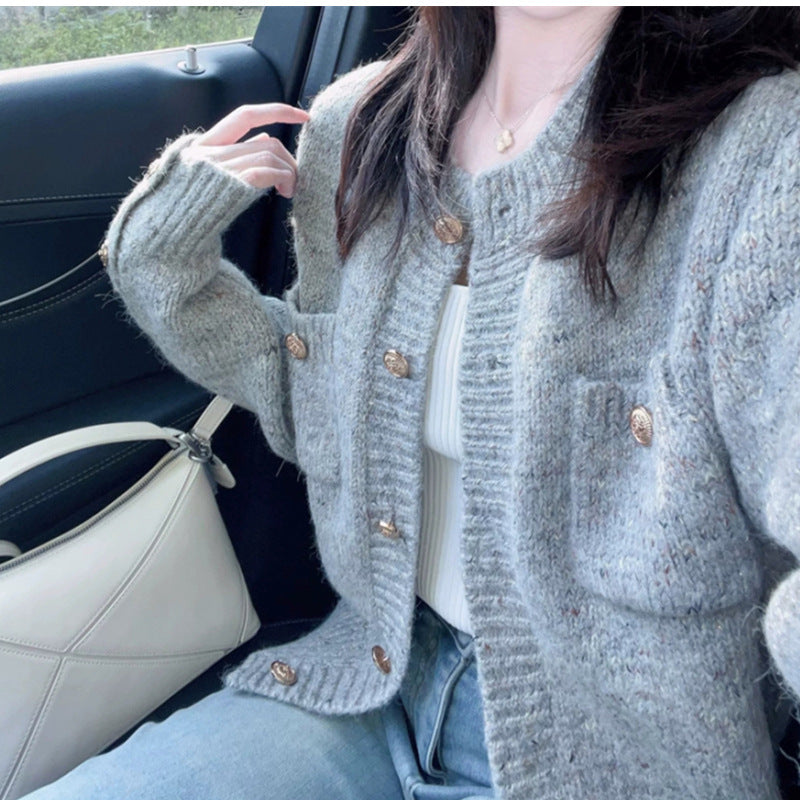 New Women's Knitted Cardigan - Autumn & Winter Cozy Long Sleeve Sweater for Layering