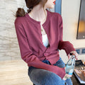 Women's Knitted Sun-Proof Cardigan - Lightweight Versatile Bottoming Top for Early Autumn & Winter