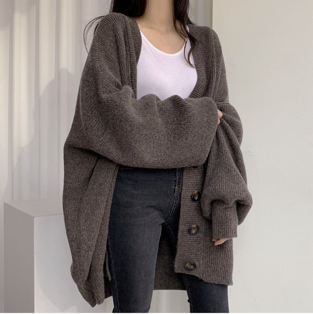 Women's Autumn & Winter V-Neck Knit Cardigan