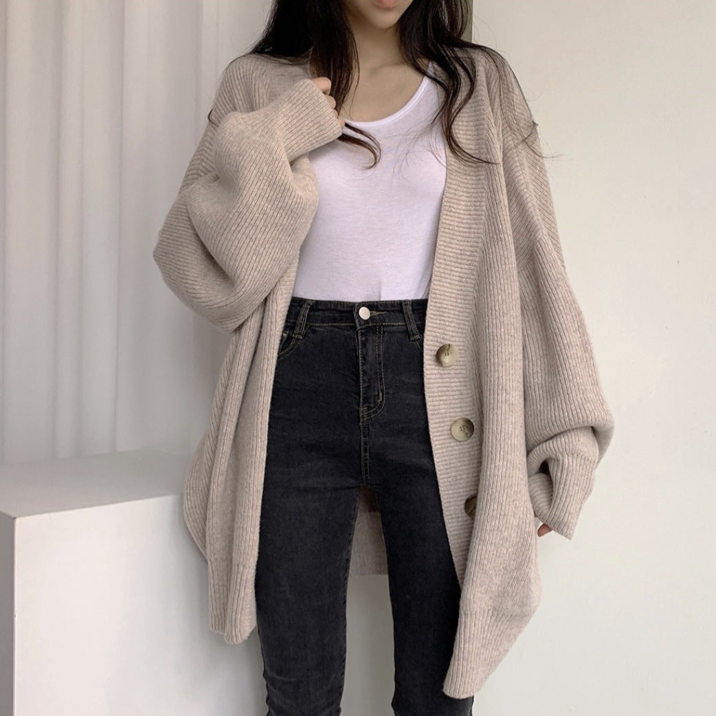 Women's Autumn & Winter V-Neck Knit Cardigan