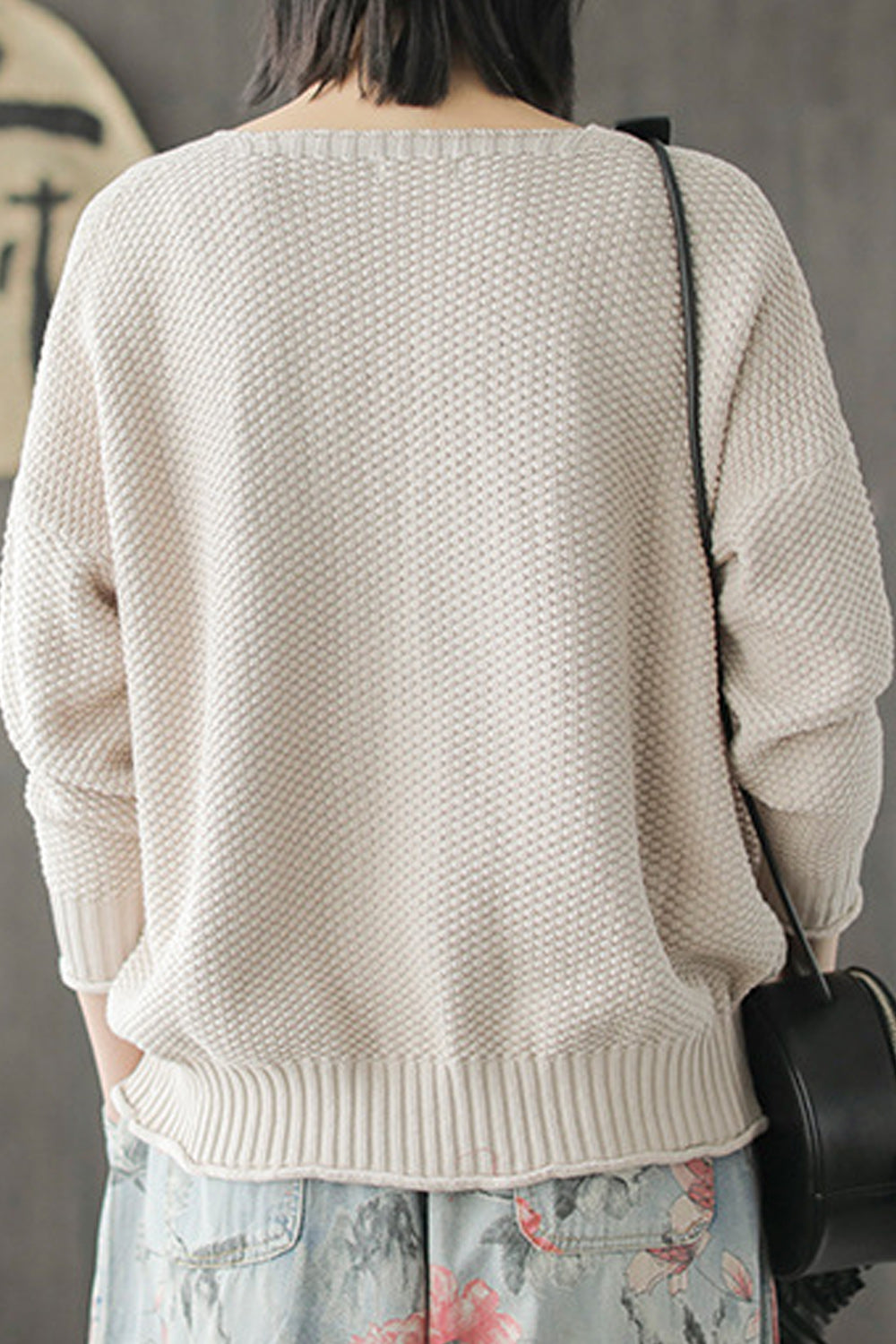 Women Elegant Warm V-Neck Trendy Long Sleeve Cardigan