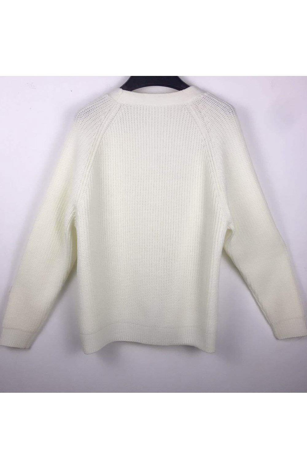 Women V-Neck Trendy Solid Colored Cozy Cardigan