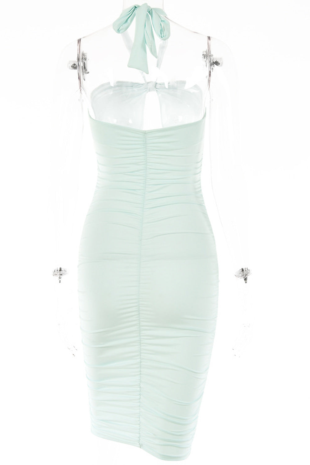 Women Superb Slim Fit Solid Pattern Hollow Styled Summer Trendy Dress
