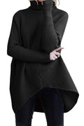 Women Cozy Solid Colored Pattern Loose Style Breathable Sweater