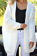 Women Knitted Loose Warm Long Sleeve Casual Cardigan