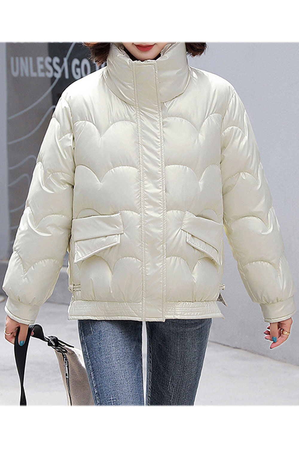 Women Stylish Hooded Neck Comfortable Long Sleeve Winter Padded Jacket