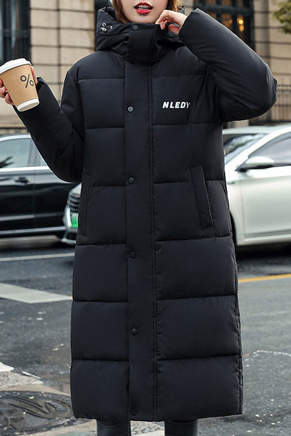 Women Comfortable Solid Colored Windproof Stylish Padded Jacket