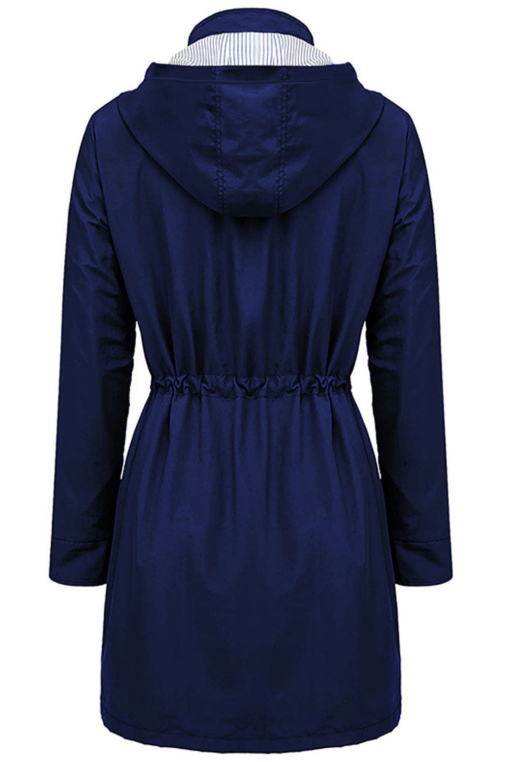 Women Slim Fit Button Closure Winter Jacket