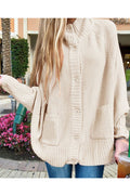 Women Beautiful Warm Solid Colored Thick Cardigan