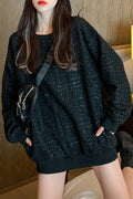 Women Warm Breathable Loose Fit Long Sleeve Sweatshirt