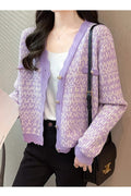Women Solid Color Long Sleeve Gorgeous Cardigan