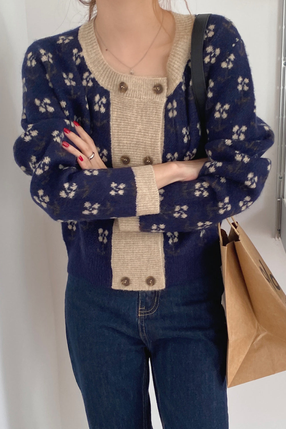 Women Beautiful Embellished Long Sleeve Warm Cardigan