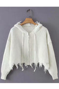 Women Stylish Pattern Solid Colored Long Sweater