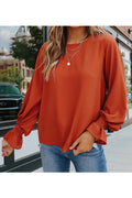 Women Thin Ventilated Summer Long Sleeve Solid Colored Elegant Top