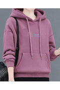 Women Long Sleeve Creative Printed Pattern Hooded Neck Soft Warm Hoodie