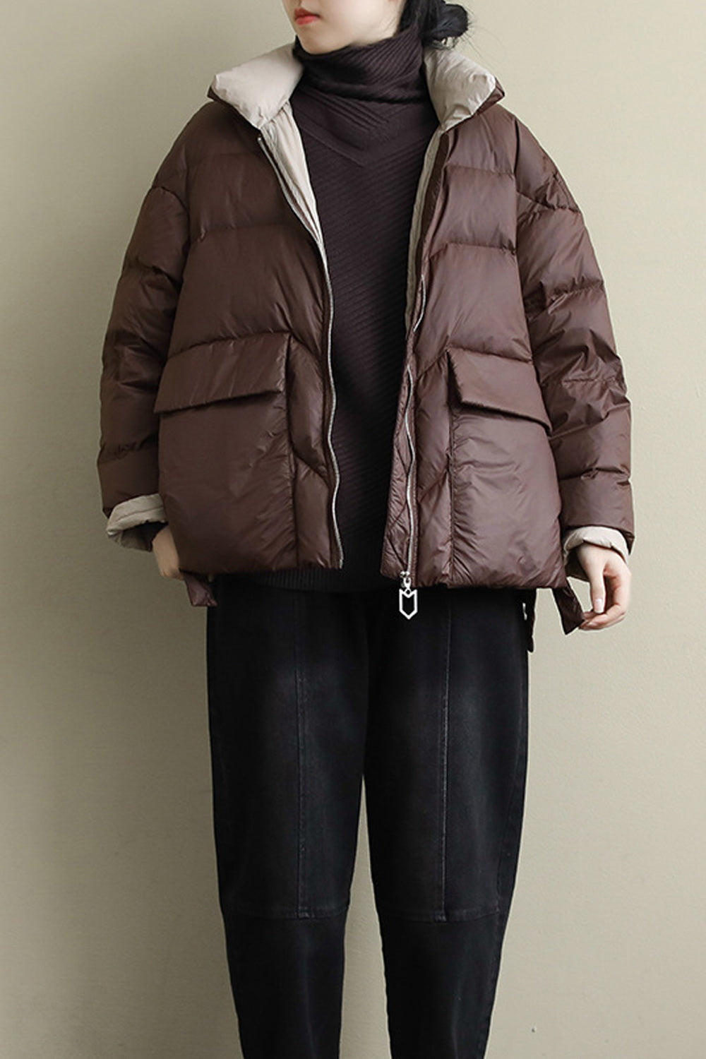 Women Loose Fit Cotton Padded Winter Elegant Jacket