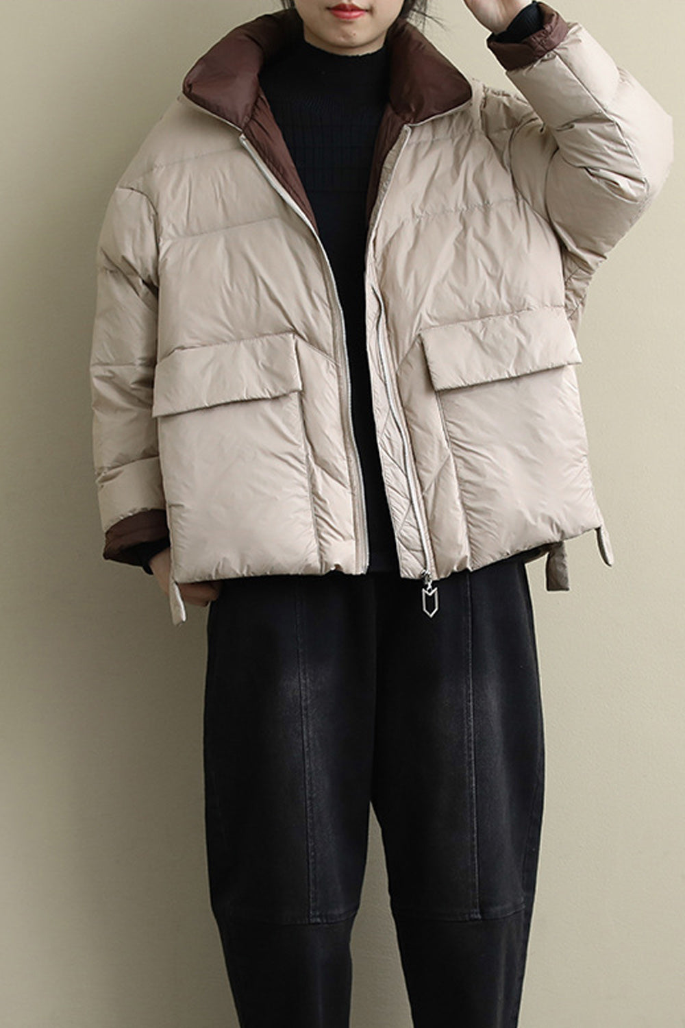 Women Loose Fit Cotton Padded Winter Elegant Jacket