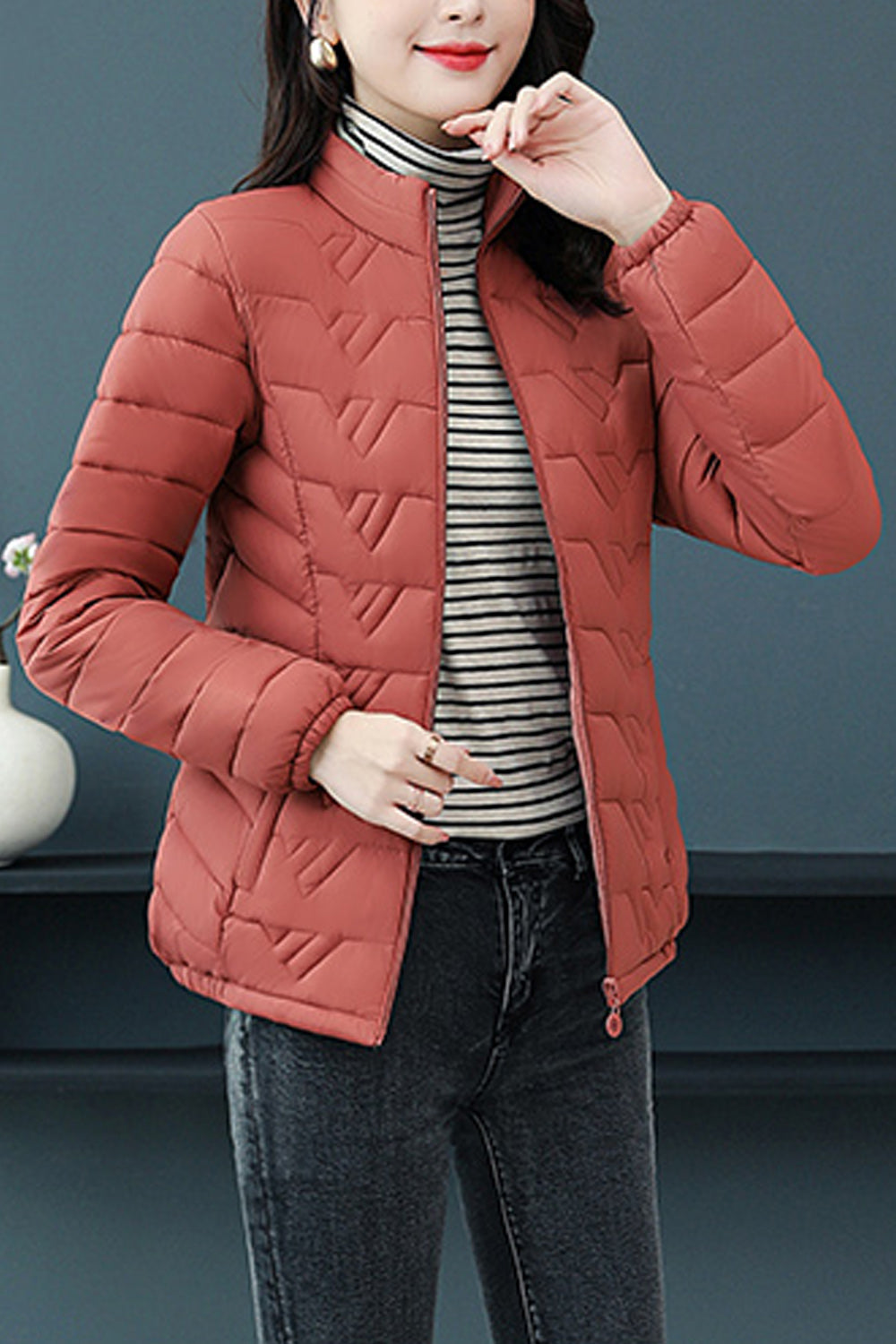 Women Lightweight Slim Fit Winter Padded Jacket