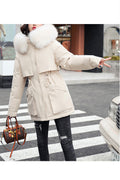Women Long Cotton Padded Winter Outing Jacket