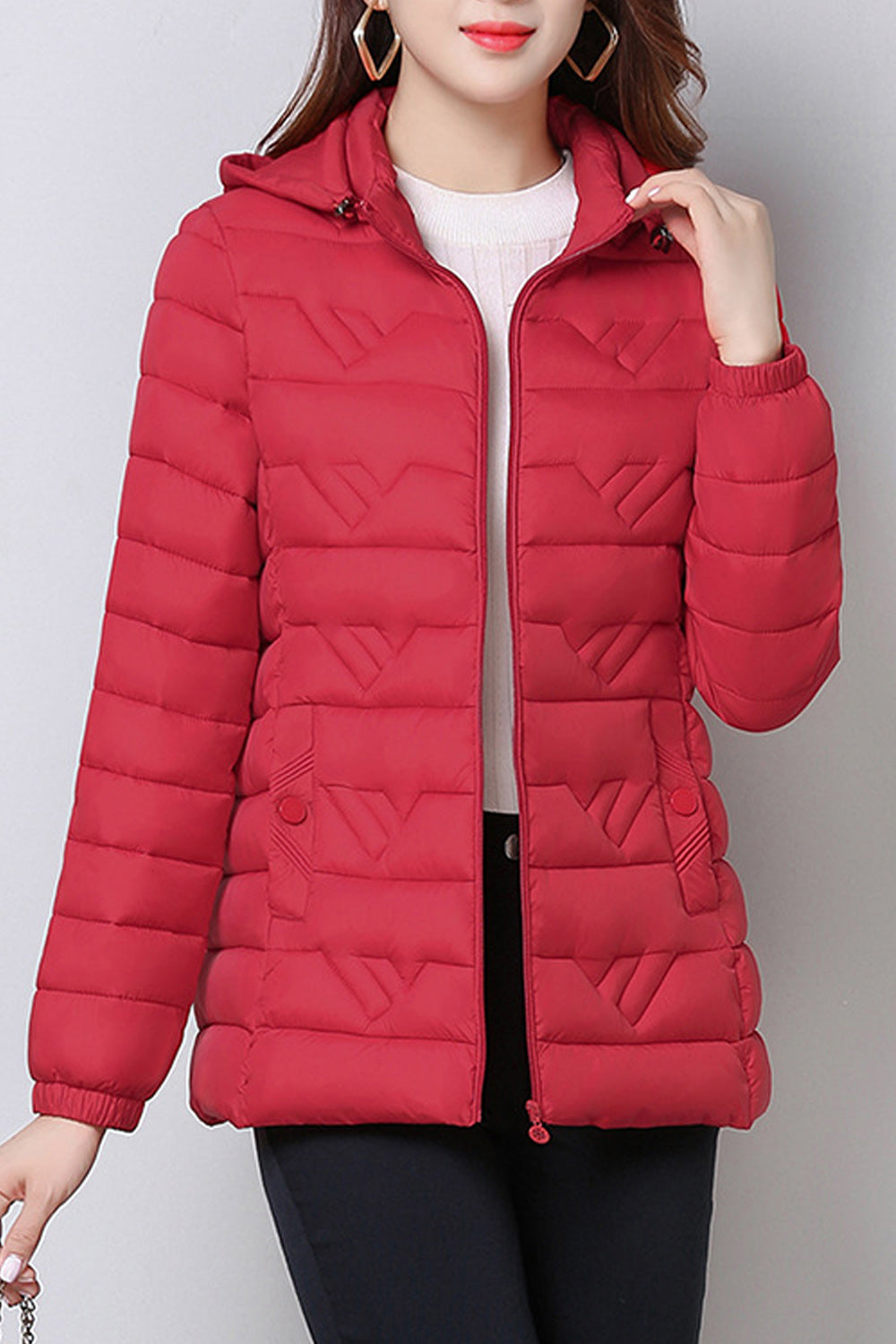 Women Casual Style Cotton Soft Padded Winter Jacket