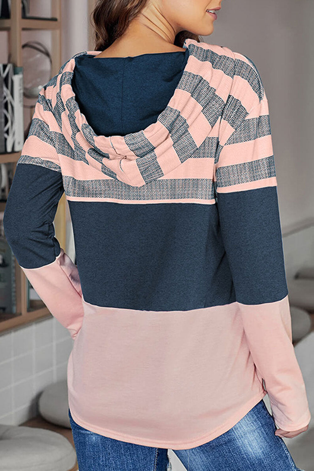 Women Casual Long Sleeve Classy Printed Warm Hoodie