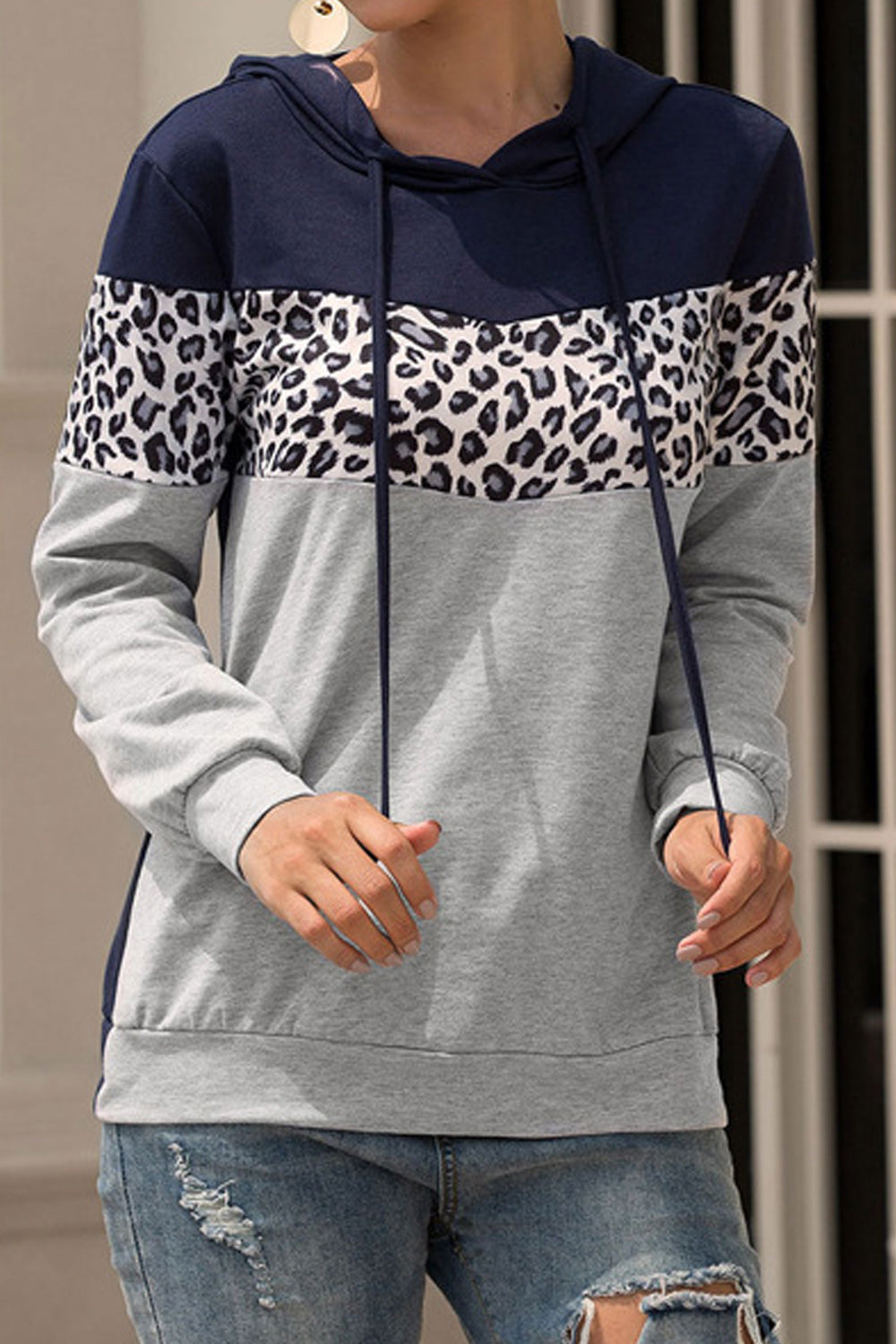 Women Fashionable 3D Print Relaxed Hoodie