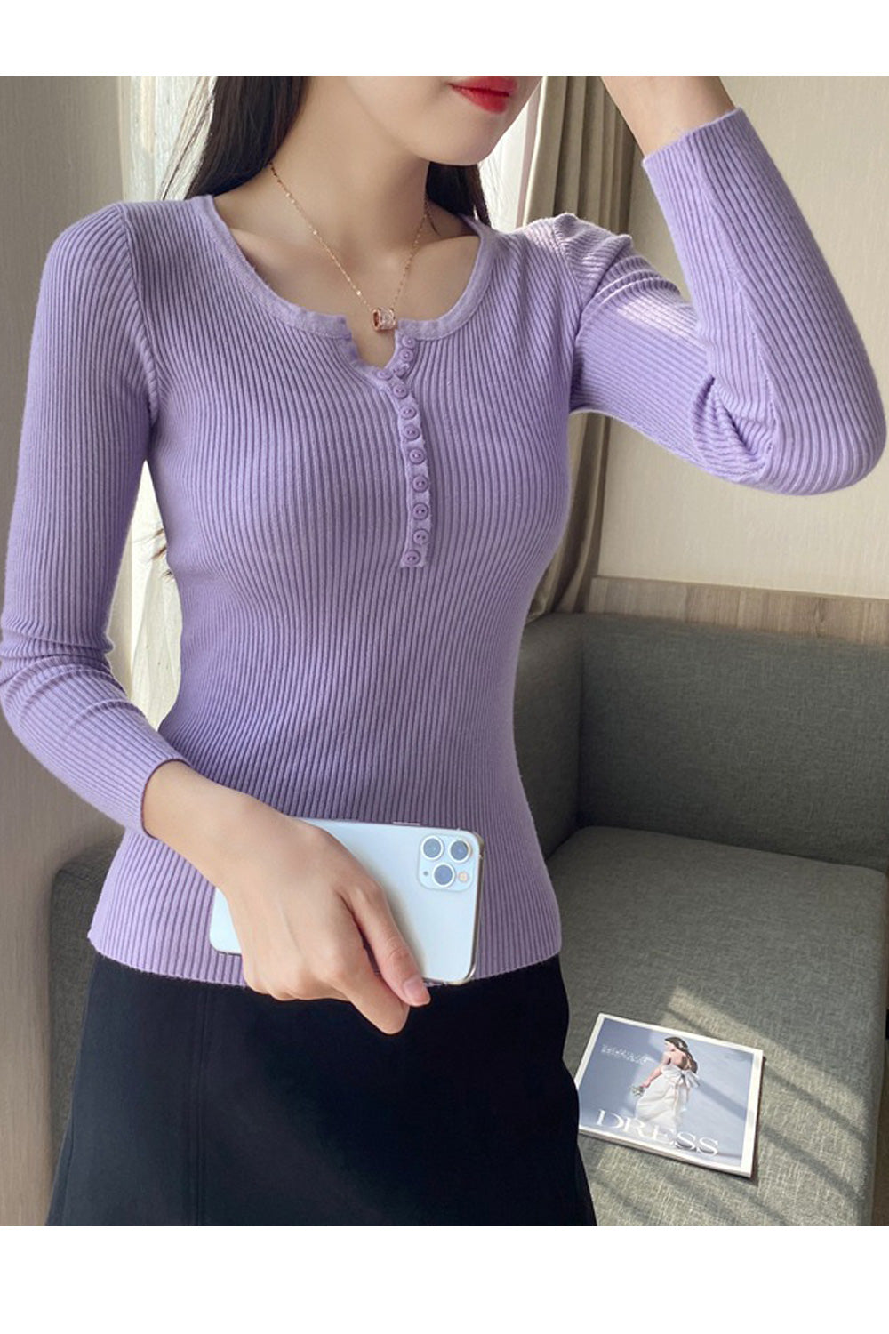 Women Super Soft Thick Long Sleeve Loose Winter Sweater