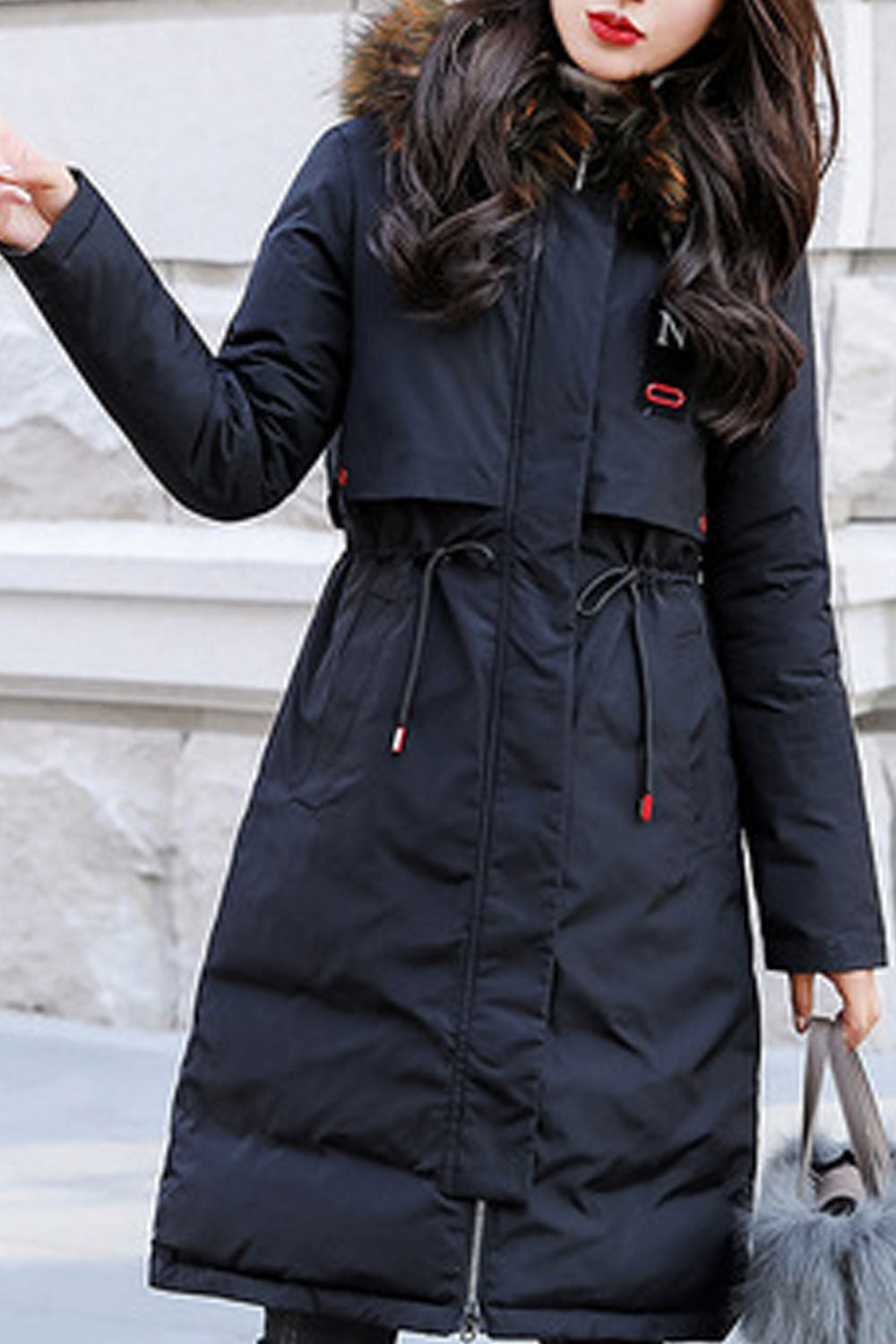 Women Cotton Padded Zipper Thick Winter Jacket