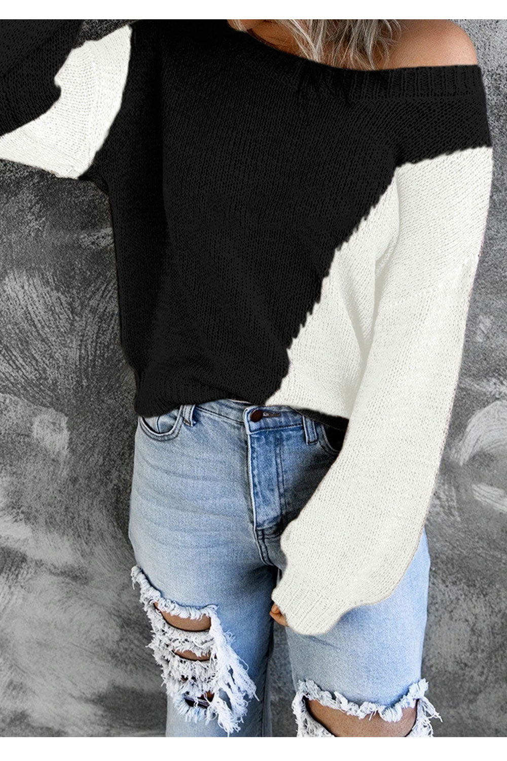 Women Superb Solid Colored Loose Long Sleeve Round Neck Winter Comfortable Casual Warm Sweater
