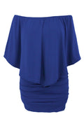 Women Amazing Solid Colored Off Shoulder Slim Fit Above Knee Classy party Dress