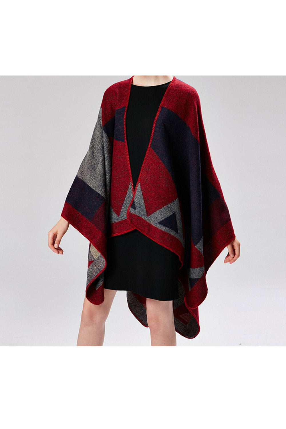 Women Outstanding Geometry Pattern Warm Cashmere Winter Fashion Shawl