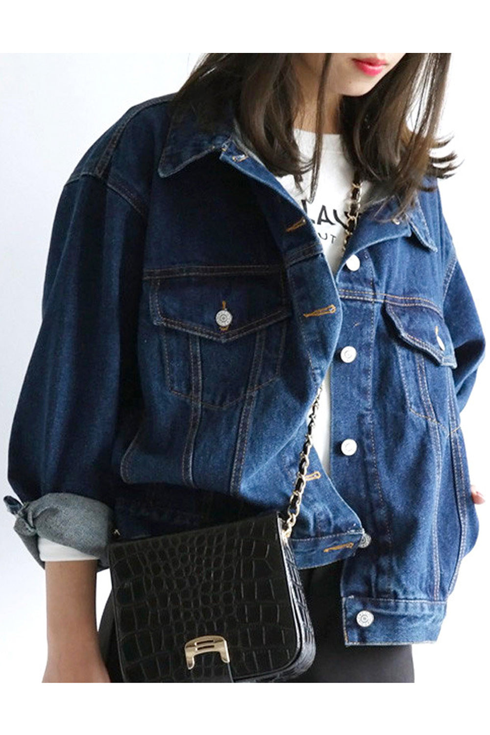 Women Splendid Warm Wind Proof Pocket Styled Modern Denim Jacket