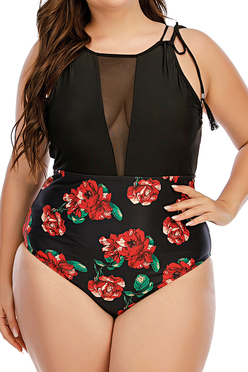 Women One Piece Tremendous Flower Printed Classy Swimwear