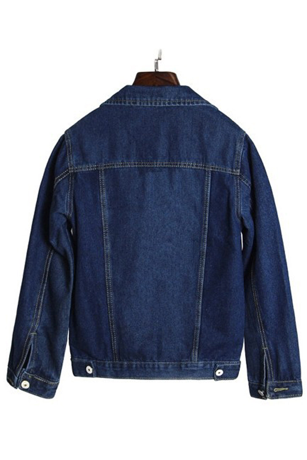 Women Beautiful Button Down Superb Relaxing Warm Long Sleeve Elegant Denim Jacket