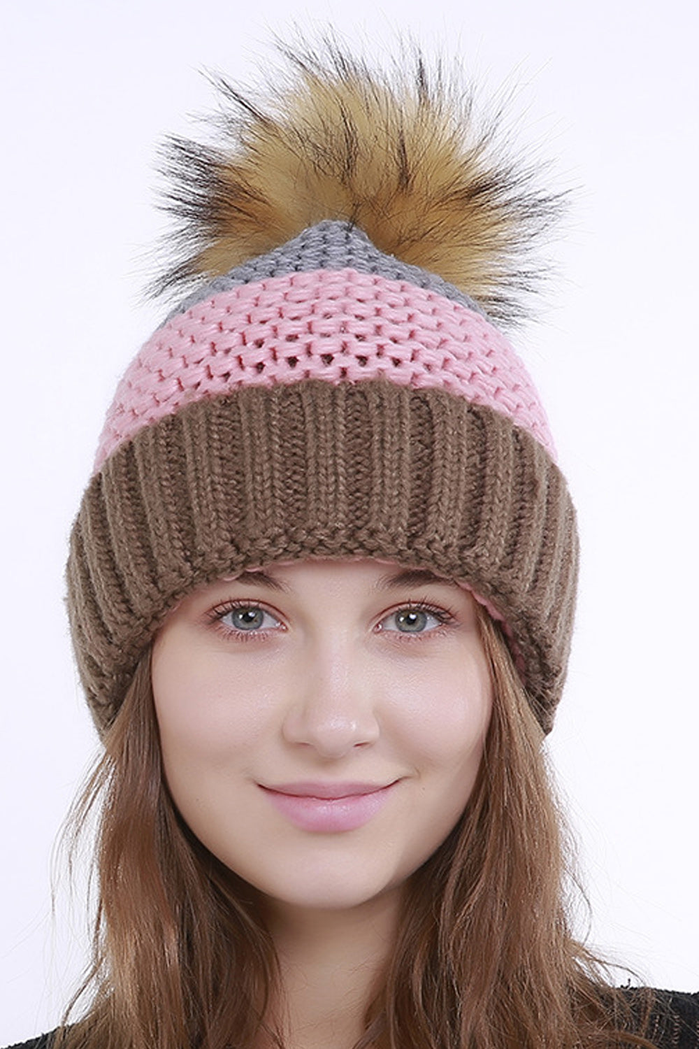 Women Beautiful Thick Convenient Winter Knitted Hat