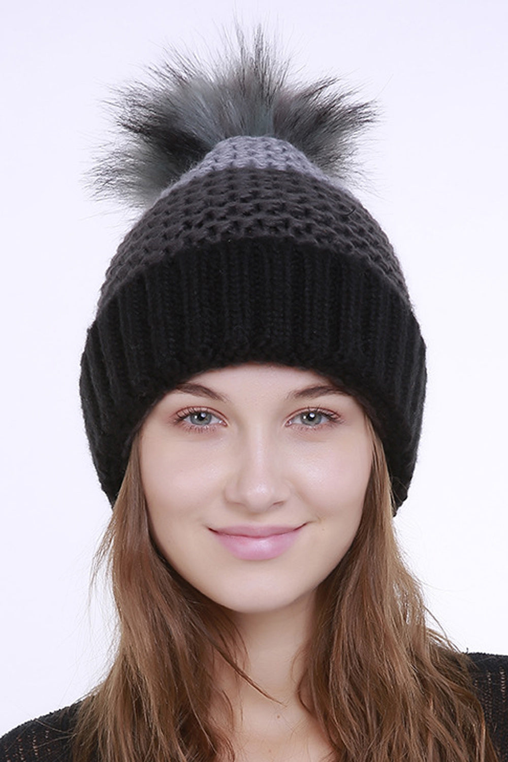 Women Beautiful Thick Convenient Winter Knitted Hat